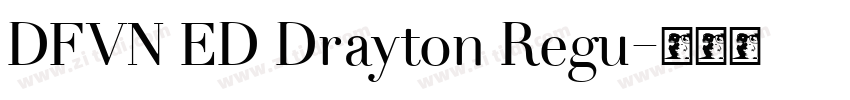 DFVN ED Drayton Regu字体转换